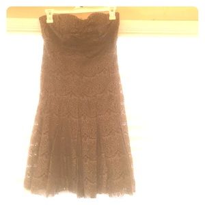 Grayish purple lace dress